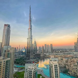  Appartement Prestige Living 2br With Full Burj Khalifa And Fountain View By Émirats arabes unis